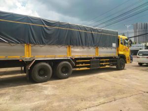 xe tải 3 chân dongfeng 13 tấn thùng bạt