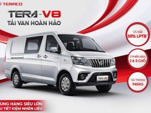 xe van 5 chỗ tera v8 800kg